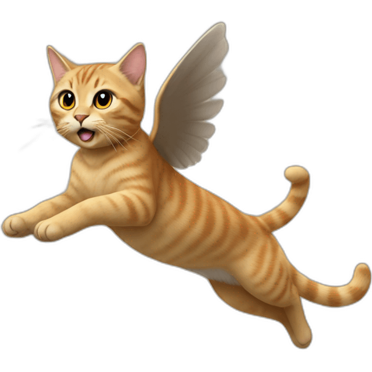 Taylor swift flying on a cat emoji