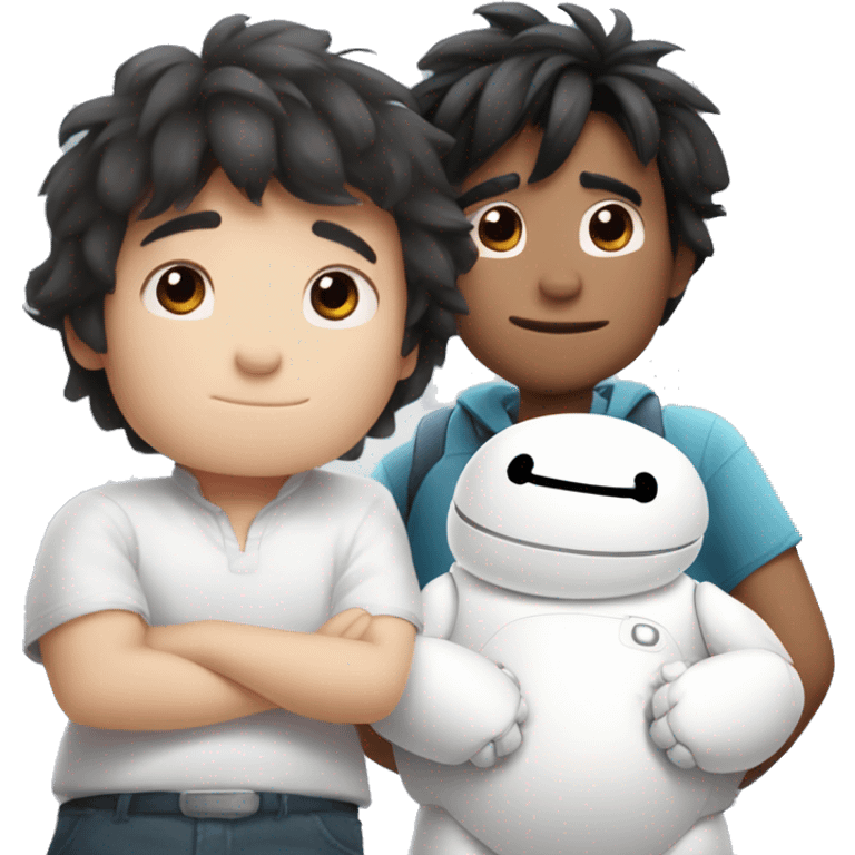 Baymax y hiro emoji