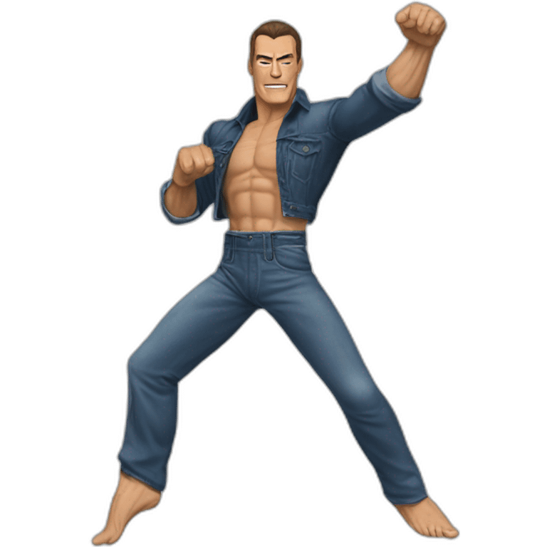 Jean claude van damme split kick emoji