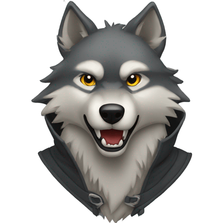 wolf in ninja mode emoji emoji