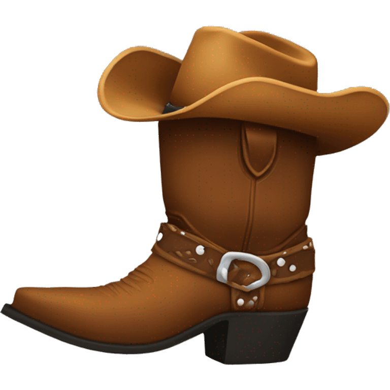 Cowboy boot emoji