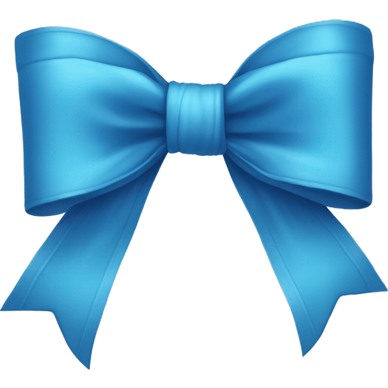 Blue bow emoji