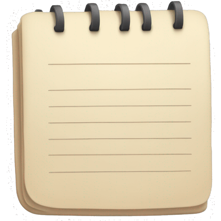 beige closed notepad emoji