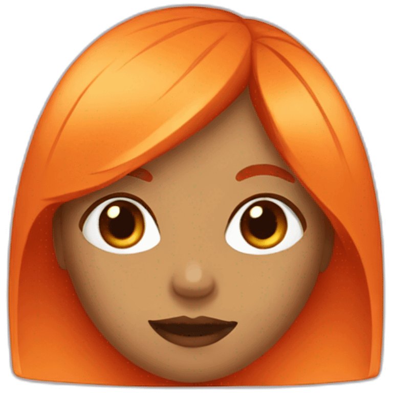 Fille orange emoji