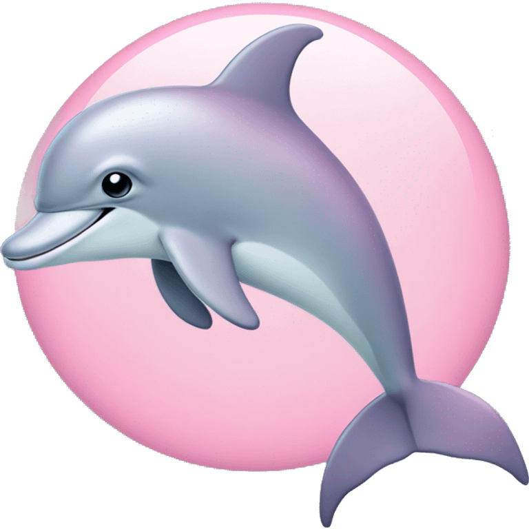 Pastel-pink-colors-dolphin emoji