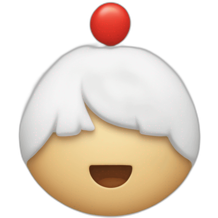 Cœur blanc et rouge emoji