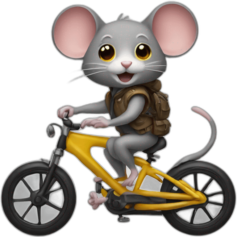 mouse-on-bike emoji