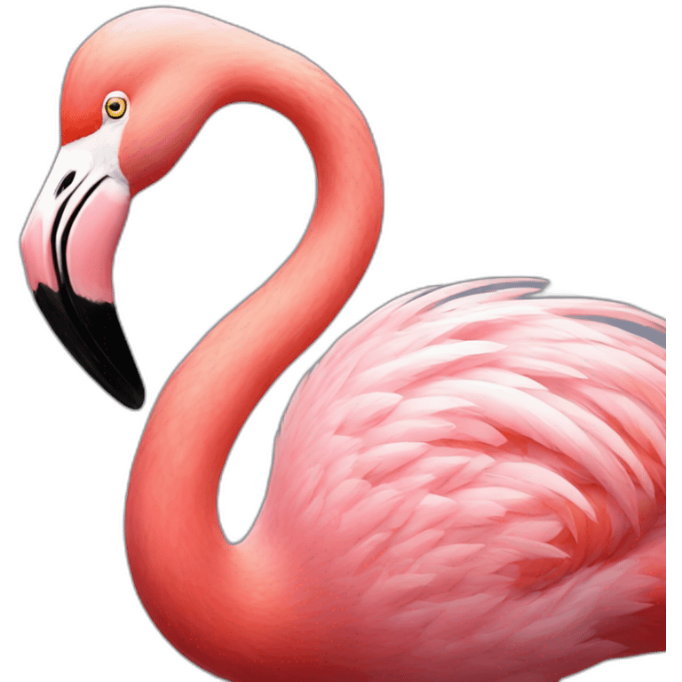 flamingo in halloween costume emoji