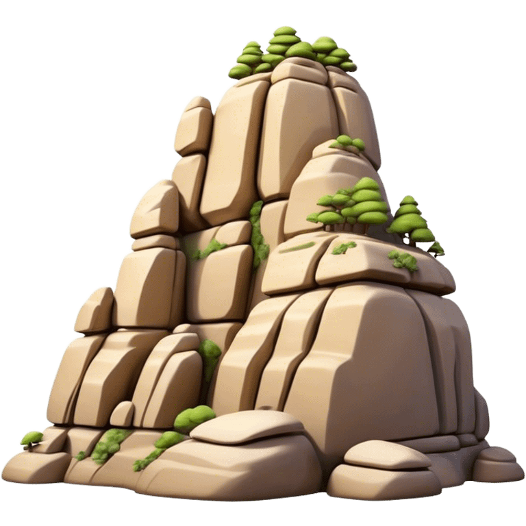 Cinematic Realistic Raouche Rocks Landmark Emoji, depicted with dramatic natural rock formations along the Beirut coastline rendered with intricate detail and dynamic natural lighting. emoji