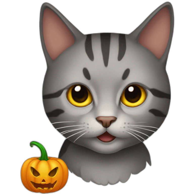 cat in hallowen emoji