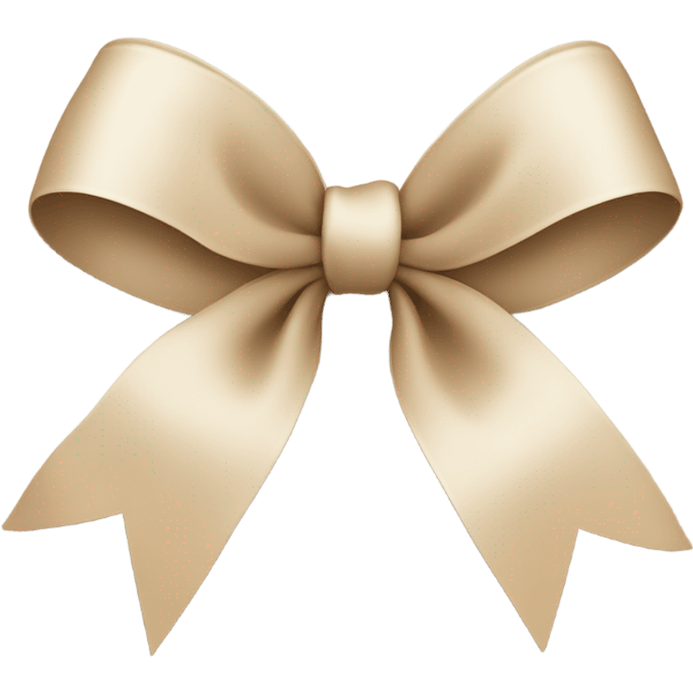 beige bow  emoji