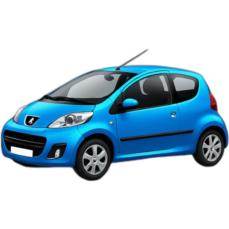 Peugeot 107 blue emoji