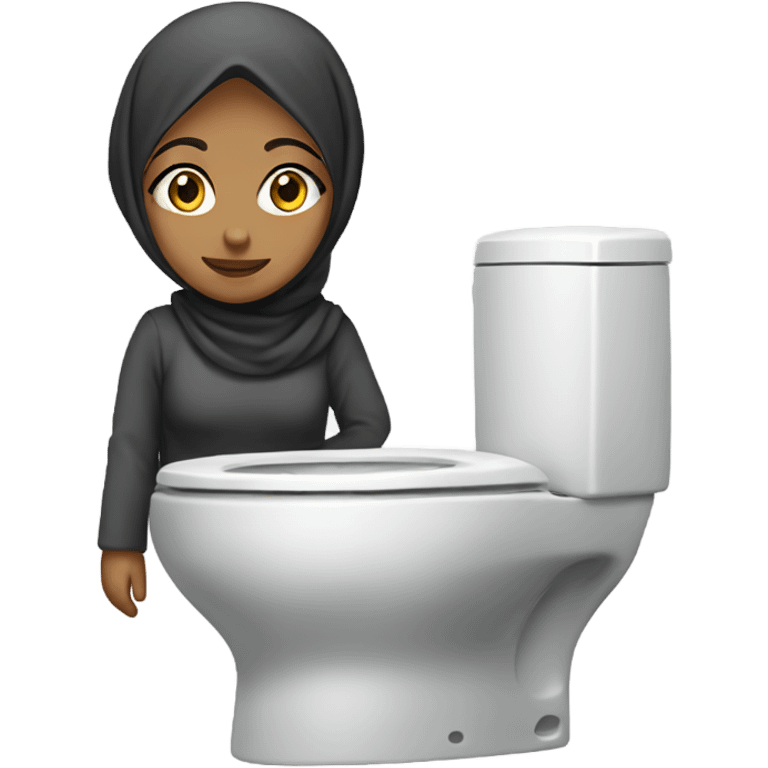 hijab girl skibidi toilet emoji