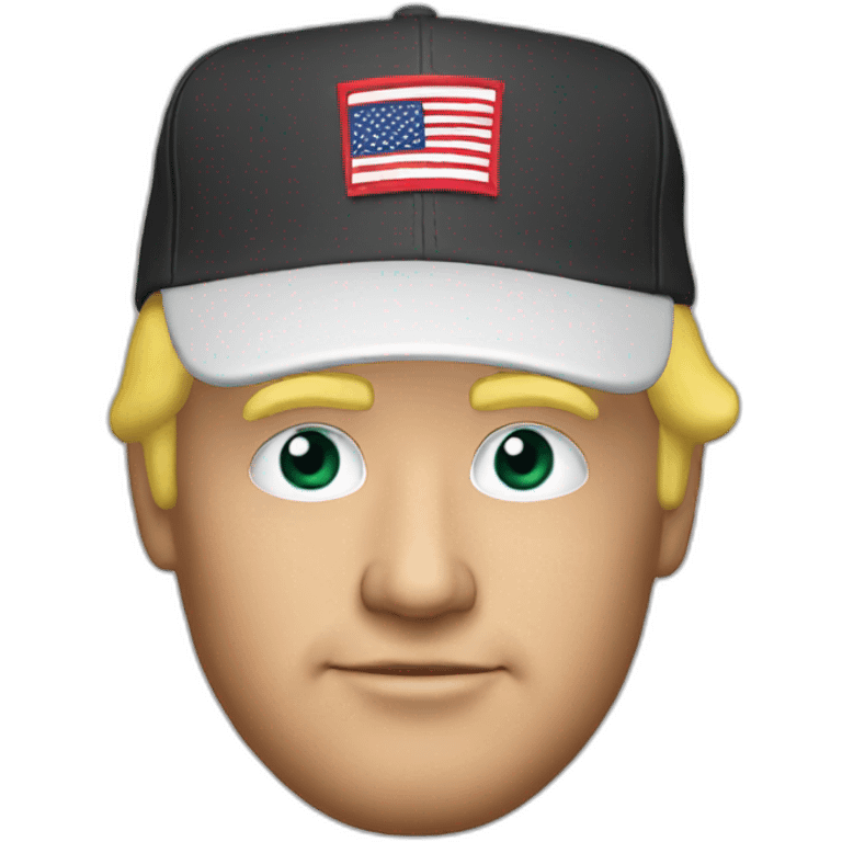 Trump with maga cap emoji