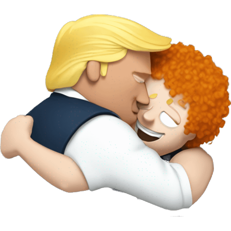 Trump giving Ed Sheeran a hug  emoji