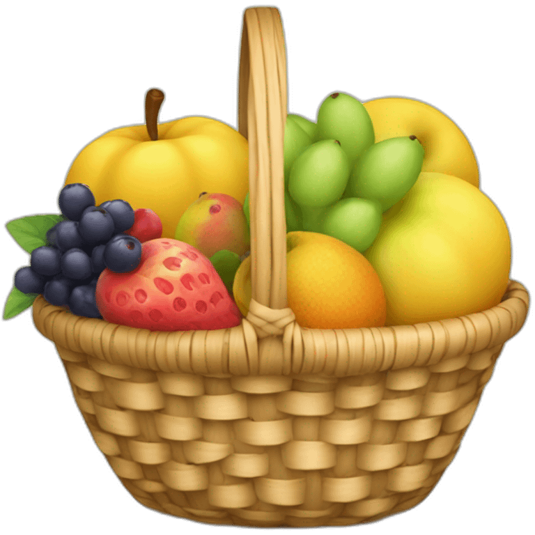 basket full of fruit emoji