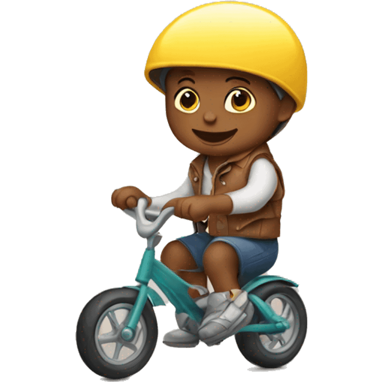 baby riding a bike emoji