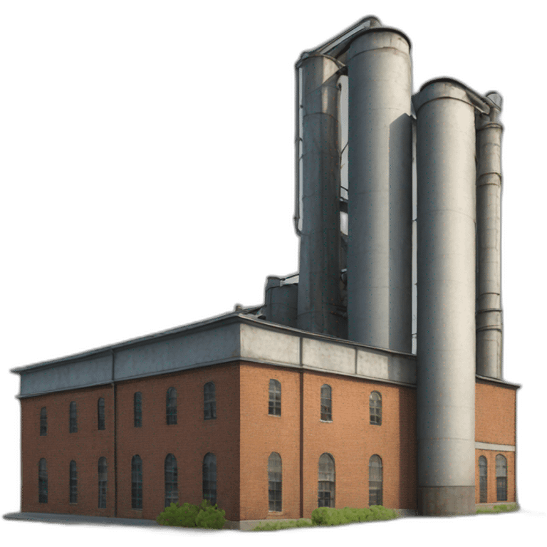 old factory building emoji