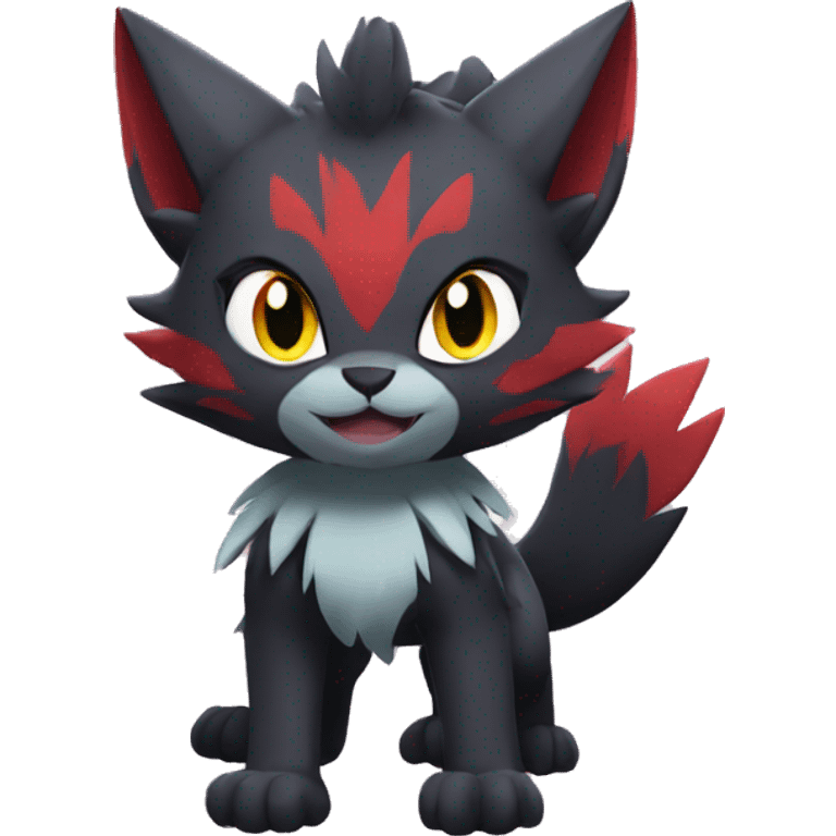 Litten-Zoroark full body emoji