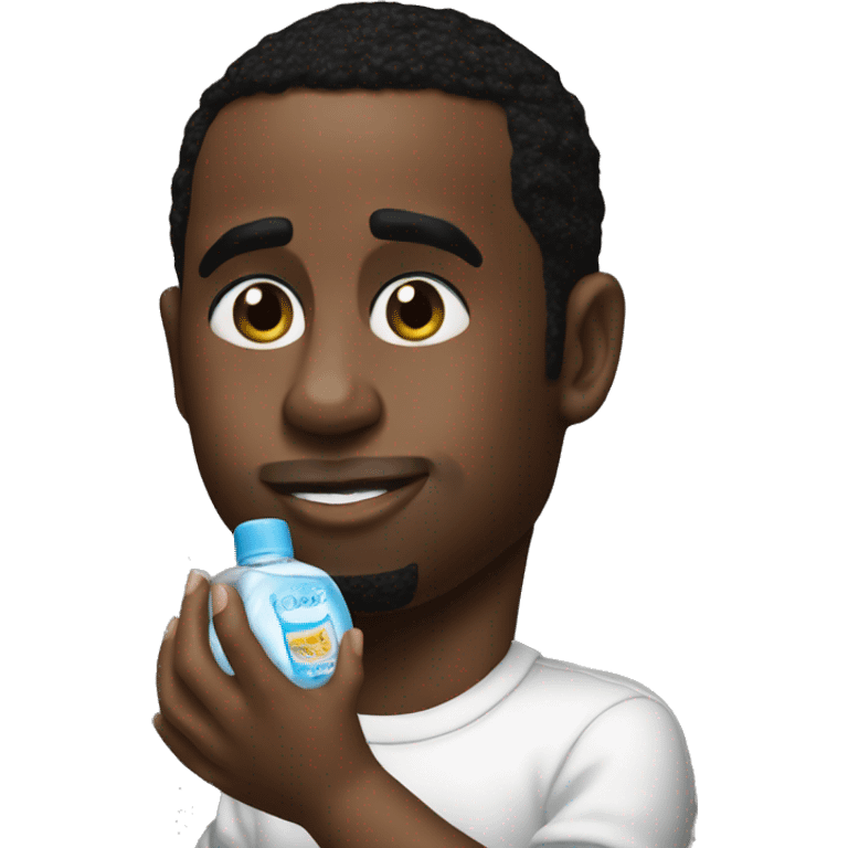 p diddy holding baby oil emoji