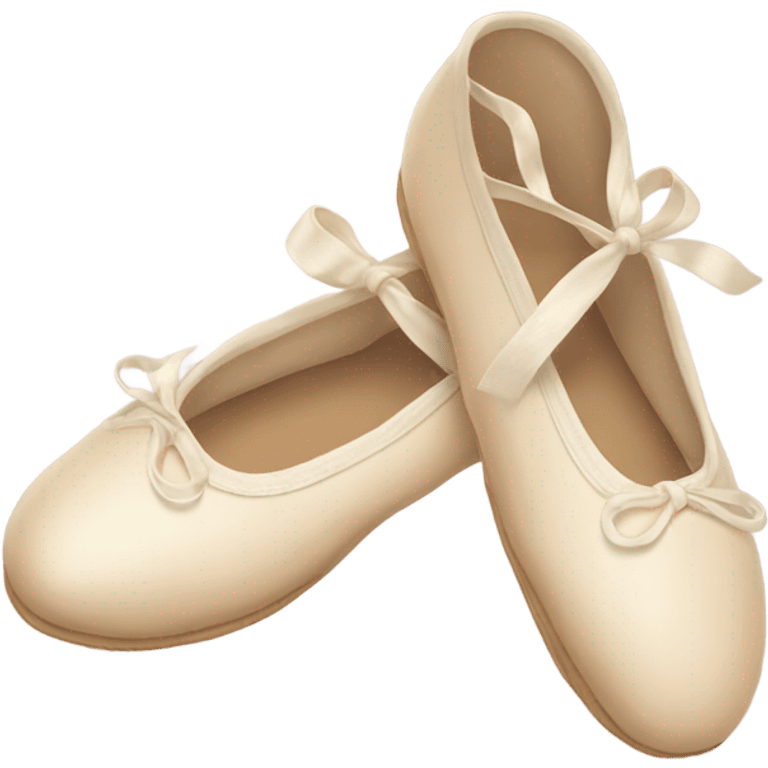 cream Ballet shoes emoji