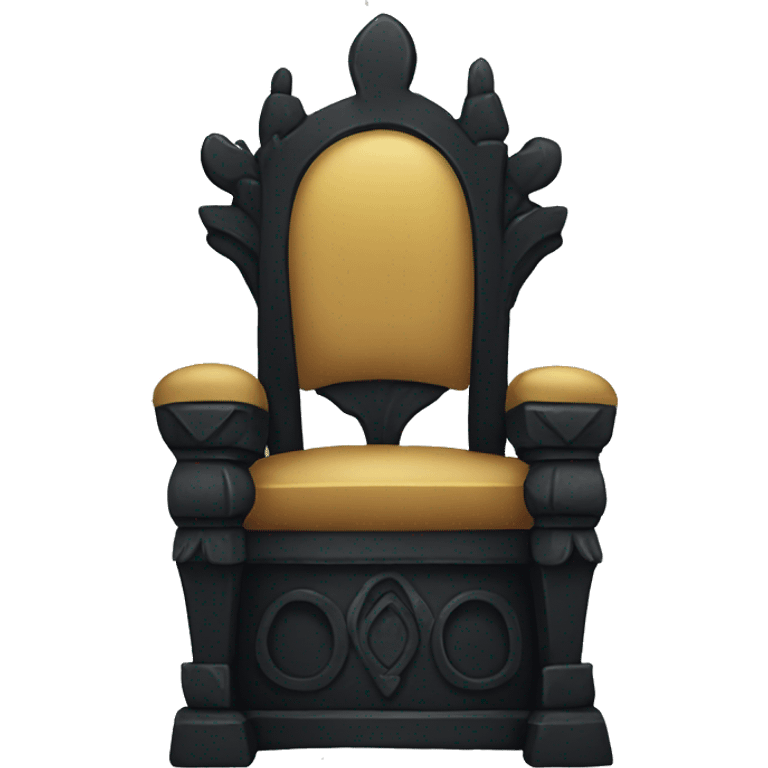 Cute Black throne  emoji