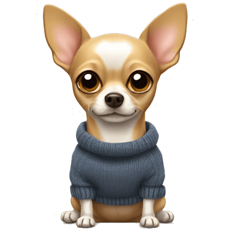 Chihuahua wearing sweather emoji