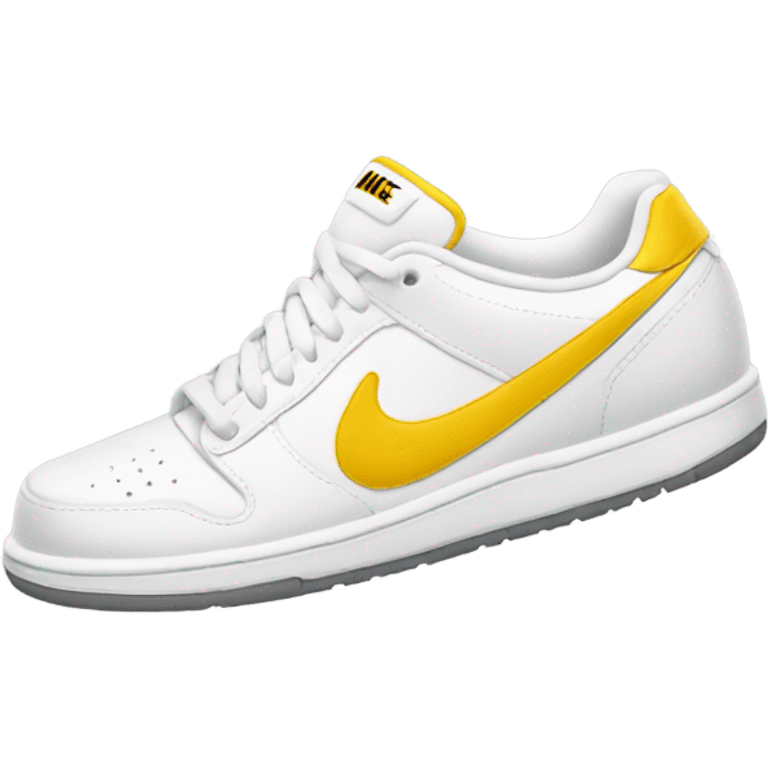 White and yellow Nikes emoji