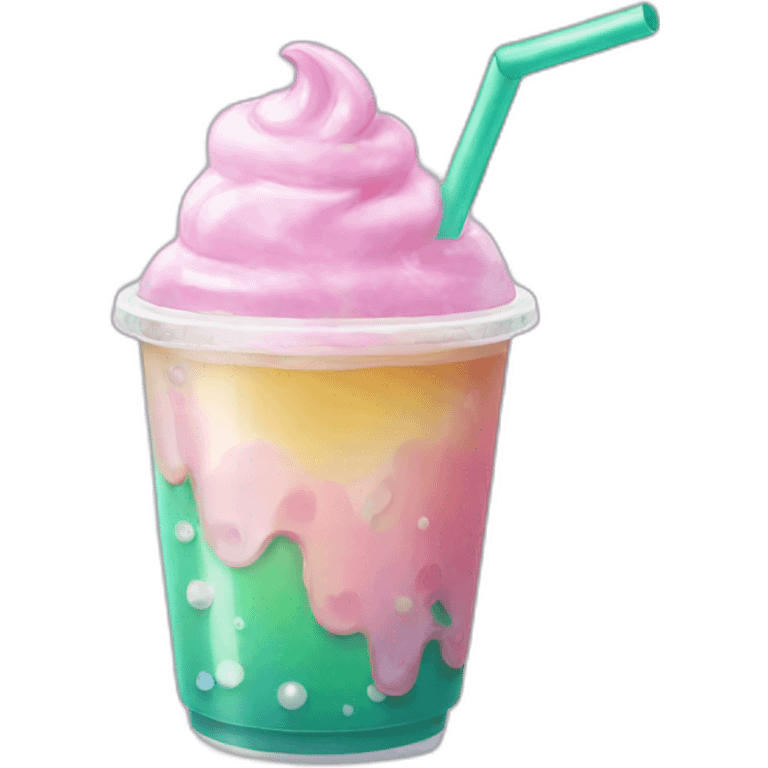 Einhorn Bubbletea emoji