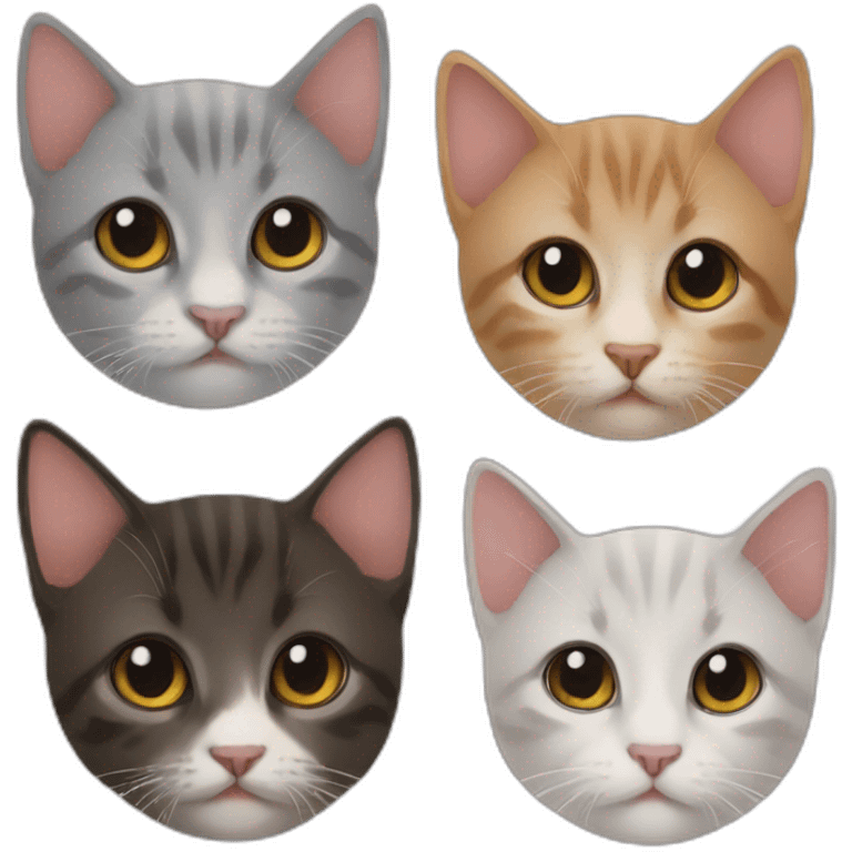 trois chatons emoji