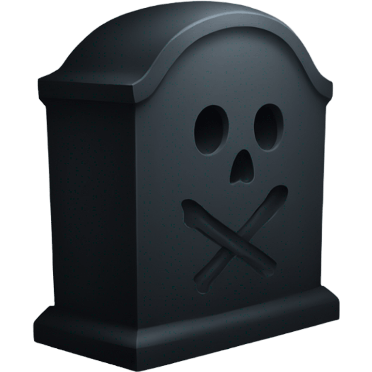 Black grave emoji