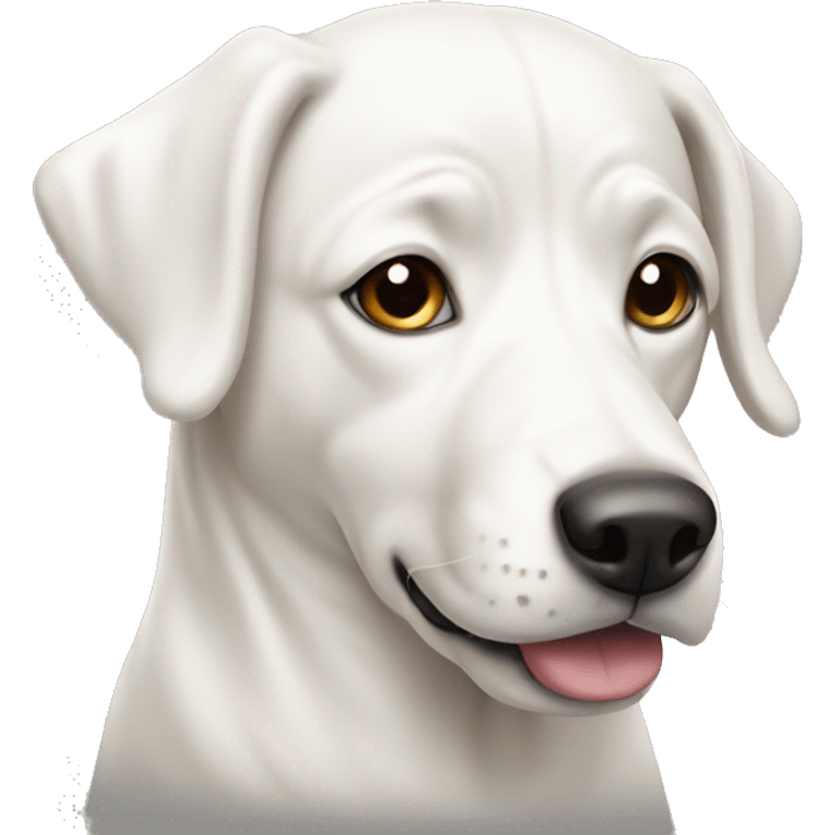 White alabai dog emoji