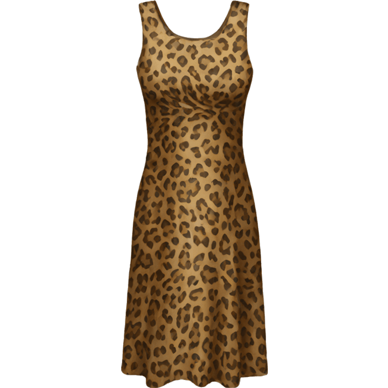 Leopard dress emoji