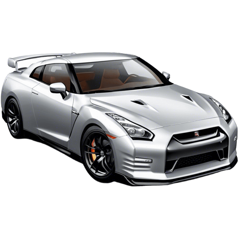 Nissan GT-R - Nissan (Model Year: 2022) (Iconic colour: Silver) emoji