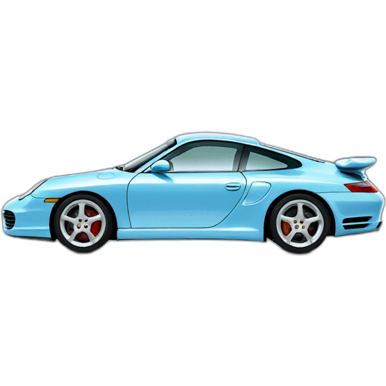 Porsche 996 light blue emoji