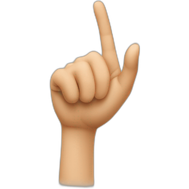 A hand with the index finger pointing straight forward at the person viewing the emoji. emoji