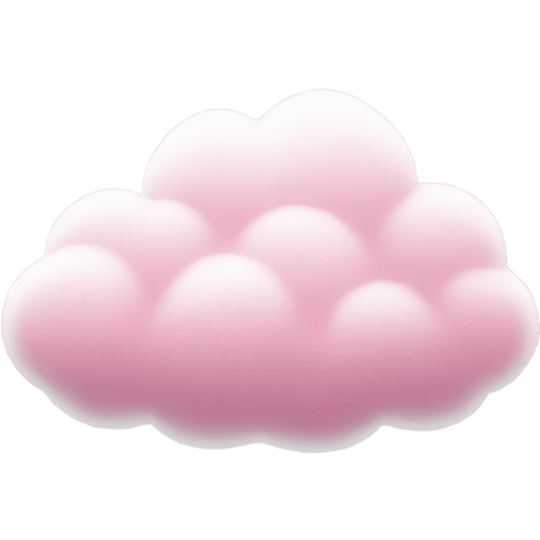 Pink cloud with many skowflakes underneath  emoji