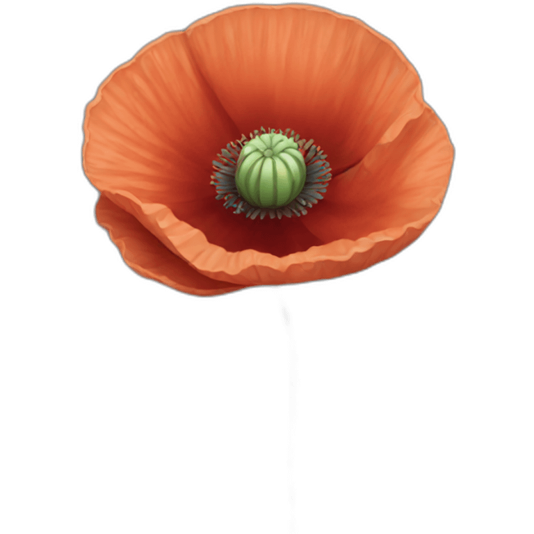 Poppy flower emoji