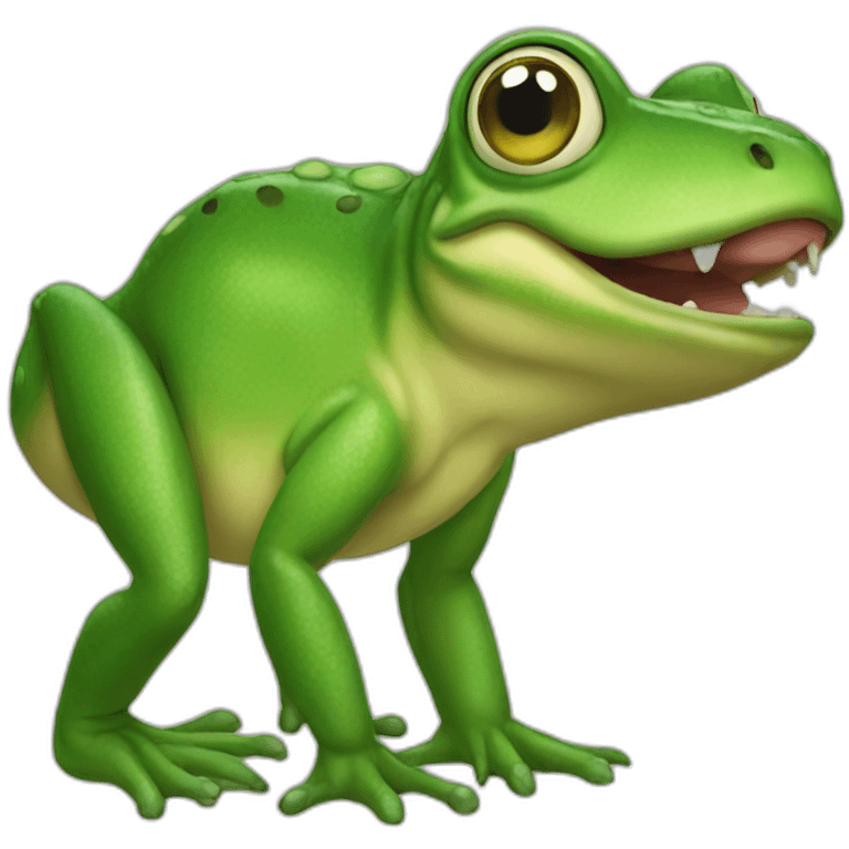 Pepo frog dinosaur emoji