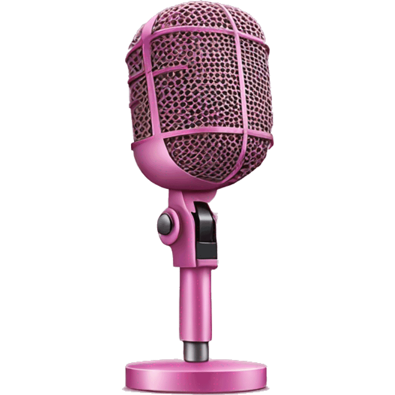 Microphone pink emoji