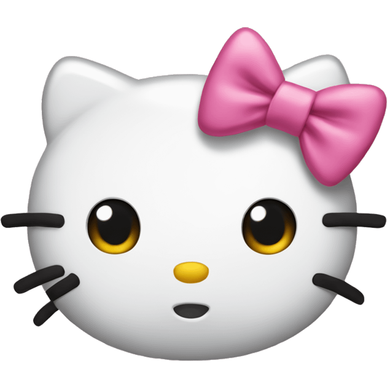 Hello kitty pink bow emoji