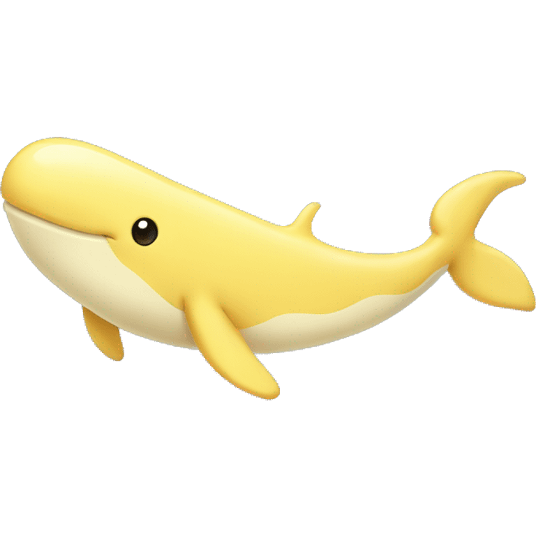 Light yellow whale emoji