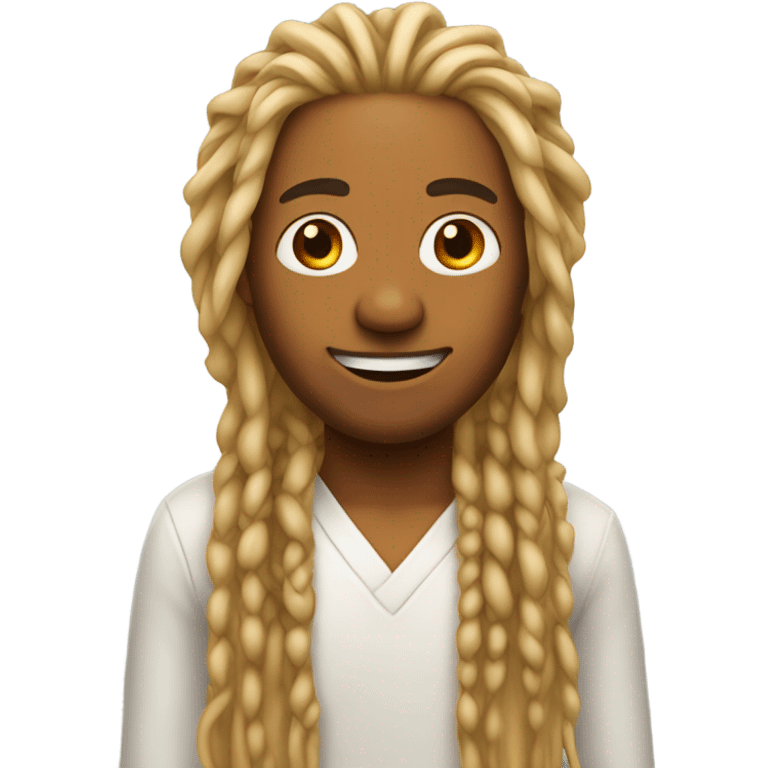 orange guy with blonde dreads  emoji