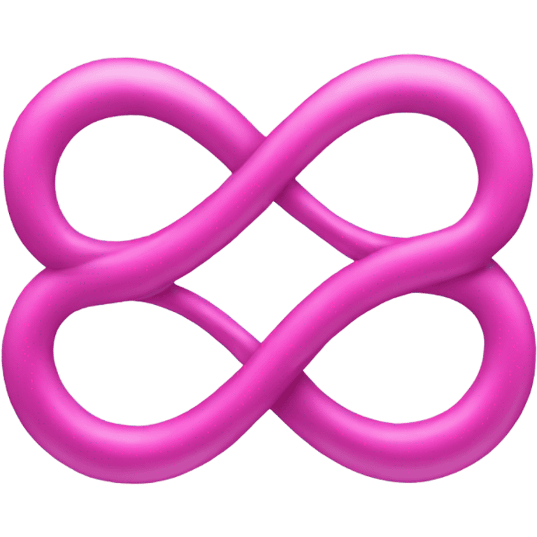 Infinity symbol pink emoji