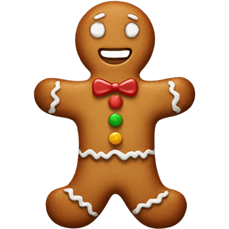 gingerbread man emoji