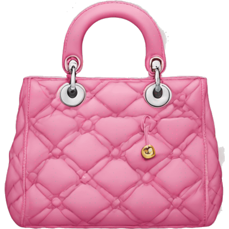 pink dior bag  emoji