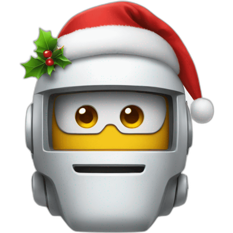 Christmas robot emoji