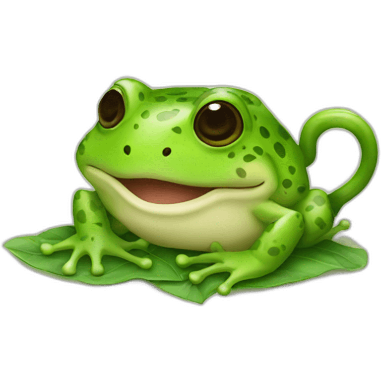 frog tea emoji