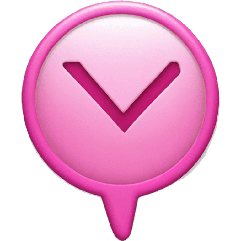 pink checkmark emoji