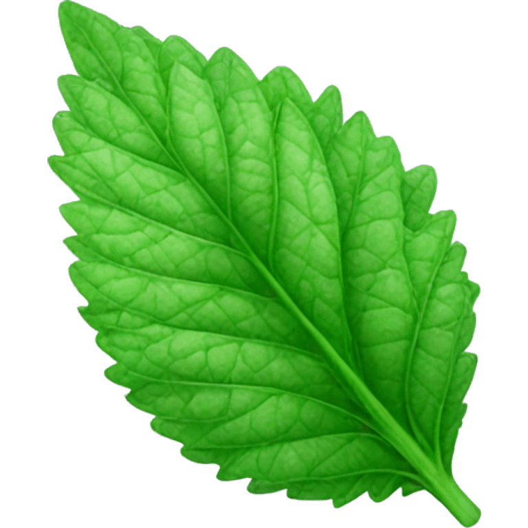 spearmint leaf emoji